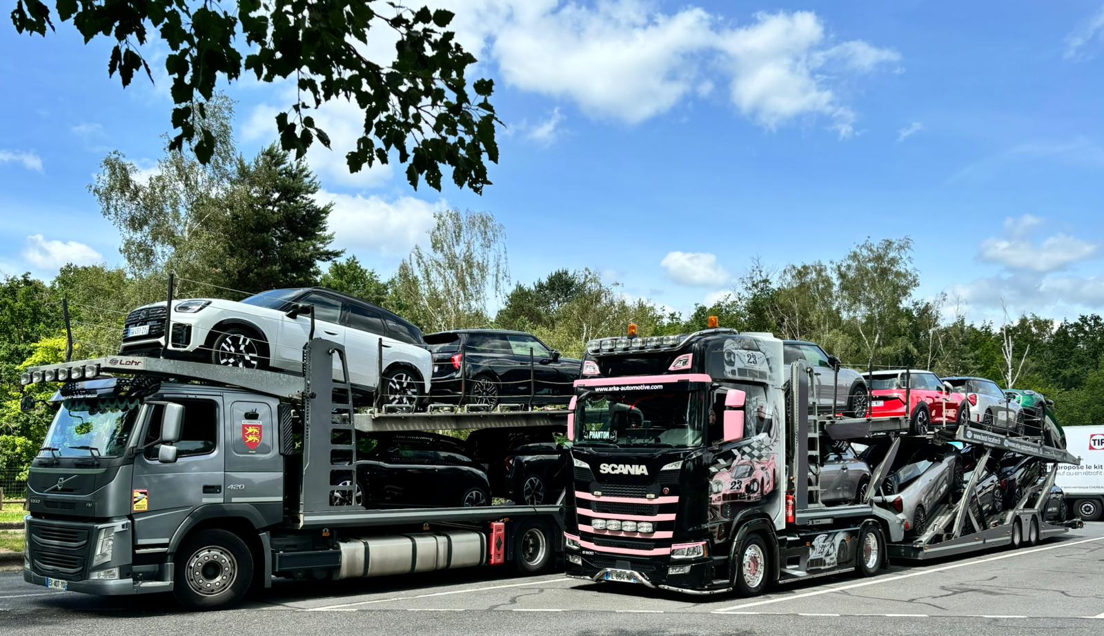 arka transport flotte camions décorés personnalisés